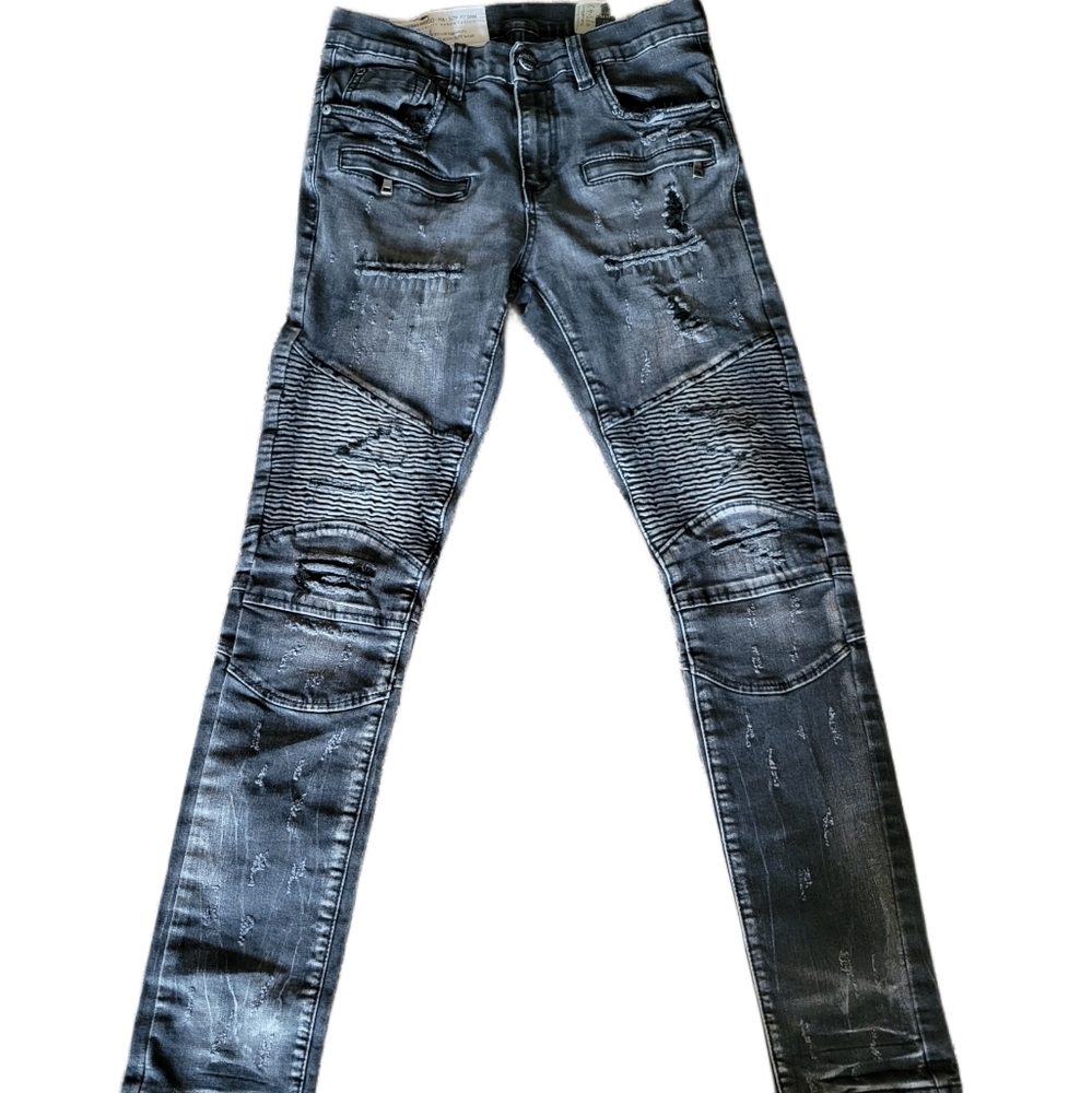Industrial indigo men's skinny jeans 32x32